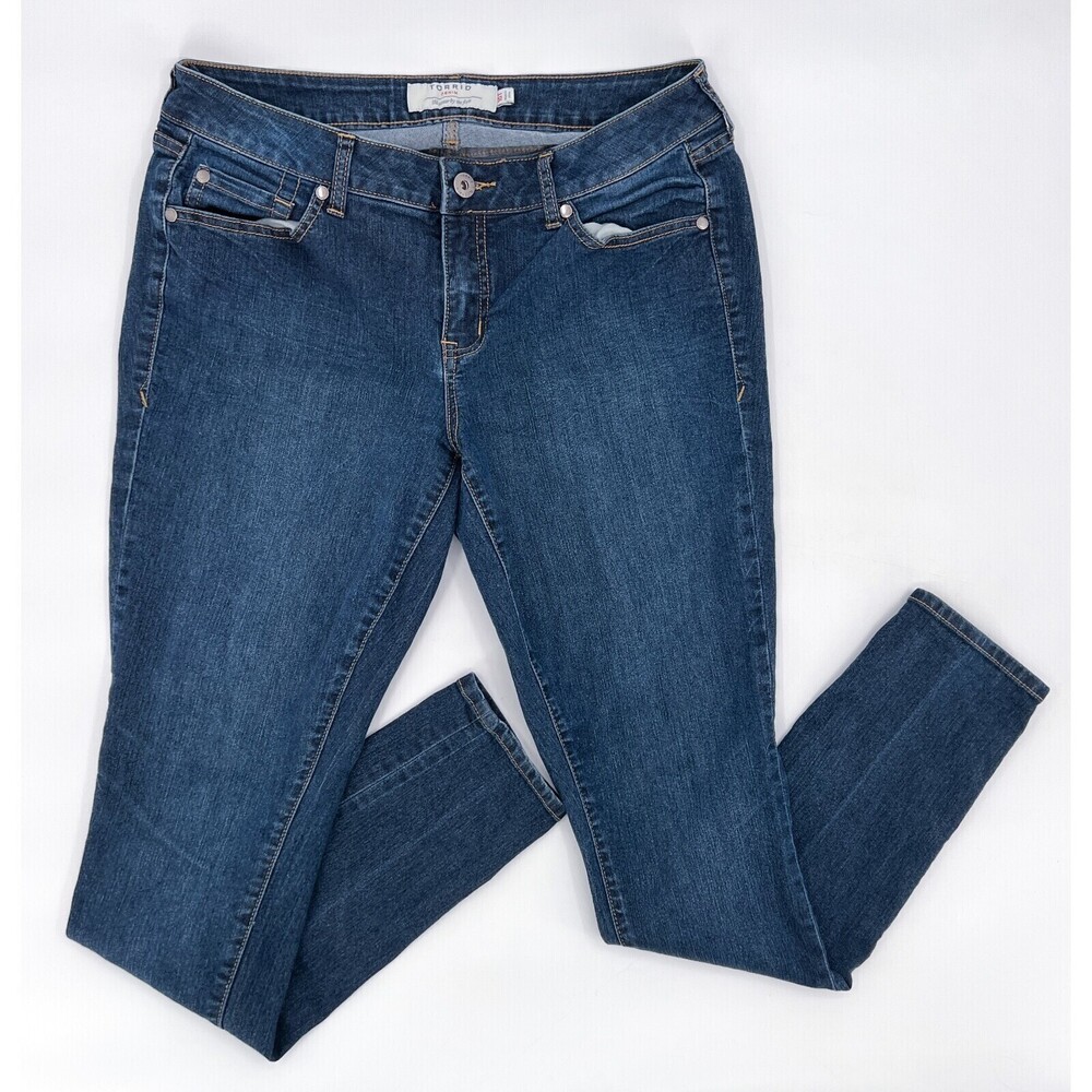 Torrid Jeans Womens 10T Tall Blue Denim Skinny